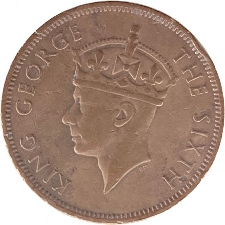 Сейшелы 5 центов 1948 год - Король Георг VI