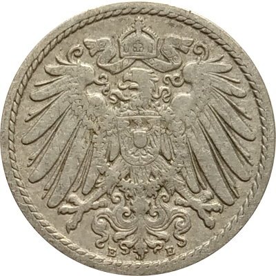 Германия 5 пфеннигов 1899 год (E)