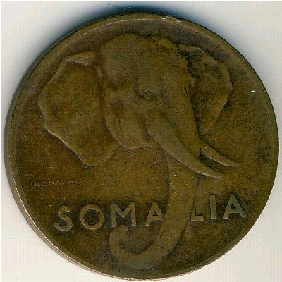 Сомали 5 чентезимо 1950 год