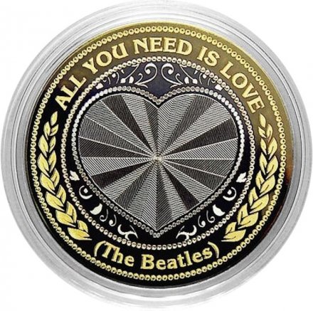 All you need is love - Гравированная монета 10 рублей 2016 год