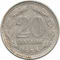 Аргентина 20 сентаво 1958 год