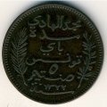 Тунис 5 сантимов 1904 год