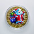 Гравированная монета 10 рублей 2016 год - Дед Мороз (в сувенирной упаковке)