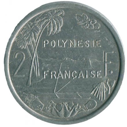 Французская Полинезия 2 франка 2003 год 