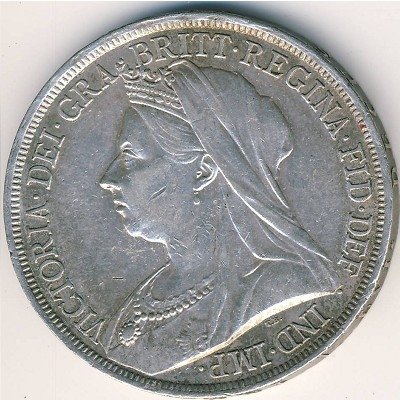 Великобритания 1 крона 1893 год