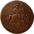 2 копейки 1766 год ММ (большая заготовка) Екатерина II (1762 - 1796) - F