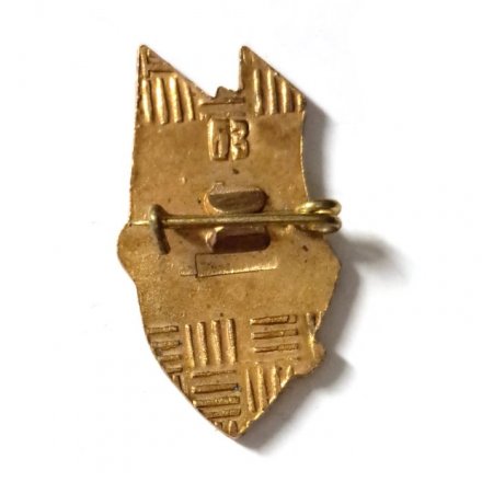 Знак ЛКИ (Ленинградский кораблестроительный институт), черный