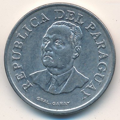 Парагвай 10 гуарани 1975 год