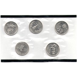 Набор из 5 монет США 25 центов 2000 (D) - Штаты