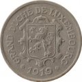 Люксембург 25 сантимов 1919 год