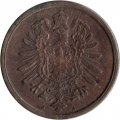 Германия 2 пфеннига 1874 год (A)