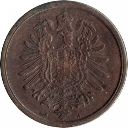 Германия 2 пфеннига 1874 год (A)