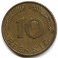 ФРГ 10 пфеннигов 1981 год - G