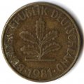 ФРГ 10 пфеннигов 1981 год - G