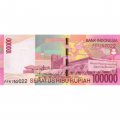 Индонезия 100000 рупий 2009 год - Сукарно и Мохаммад Хатта - UNC