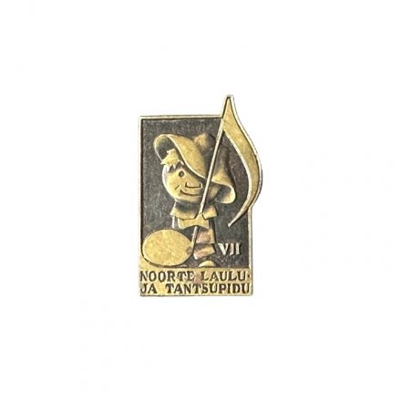 Значок Эстония. VII Noorte laulu - ja tantsupidu. 7 - й Праздник песни и танца 
