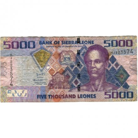 Сьерра-Леоне 5000 леоне 2015 год - Сенгбе Пье - F