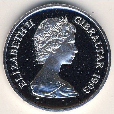 Гибралтар 1/2 кроны 1993 год