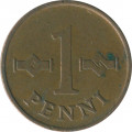 Финляндия 1 пенни 1964 год - Крест святого Иоанна