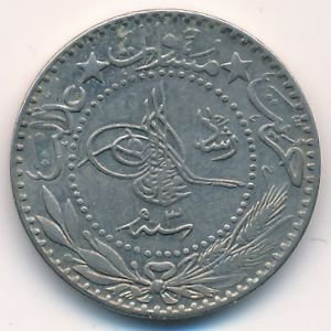 Турция - Османская империя 20 пар 1909 (1912) год (под тугрой цифра 3)