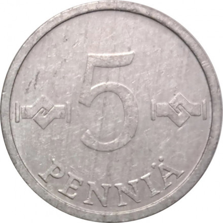 Финляндия 5 пенни 1985 год