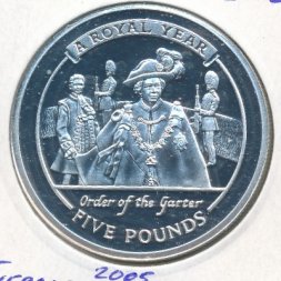 Гибралтар 5 фунтов 2005 год