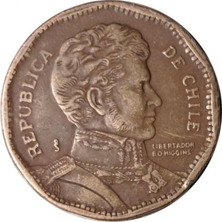 Чили 50 песо 1991 год