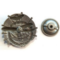 Знак ГВФ ТУ-104 &quot;За налет 500 тыс. км&quot; (серебро) копия