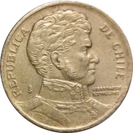 Чили 10 песо 1999 год