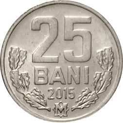 Молдавия 25 бани 2015 год UNC