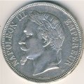 Франция 5 франков 1870 год