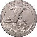 США 25 центов 2018 год - Национальное убежище дикой природы острова Блок (S)
