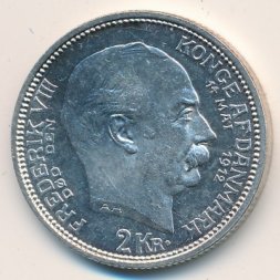 Дания 2 кроны 1912 год