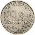 Франция 100 франков 1954 год (B)