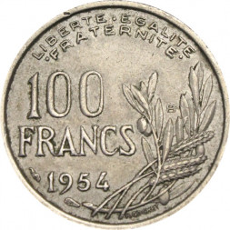 Франция 100 франков 1954 год (B)
