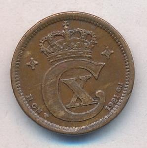 Дания 1 эре 1921 год