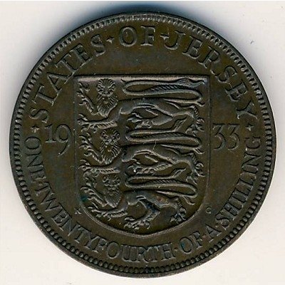 Джерси 1/24 шиллинга 1933 год