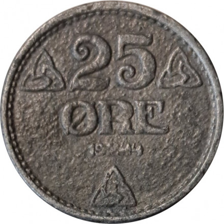 Норвегия 25 эре 1944 год