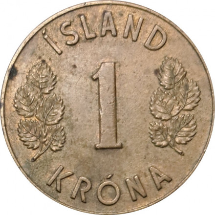 Исландия 1 крона 1971 год