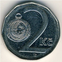 Чехия 2 кроны 1996 год