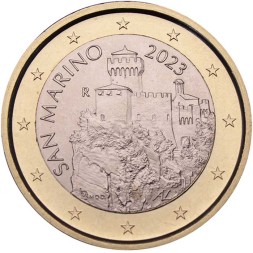Сан-Марино 1 евро 2023 год - Башня Честа