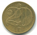 Чехословакия 20 геллеров 1983 год