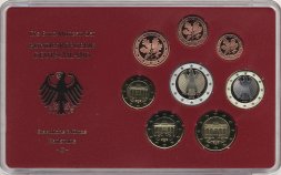 Евро серия Proof Германия 2002 год - Монетный двор «G» (8 монет)