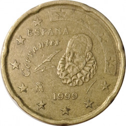 Испания 20 евроцентов 1999 год