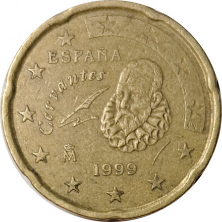 Испания 20 евроцентов 1999 год