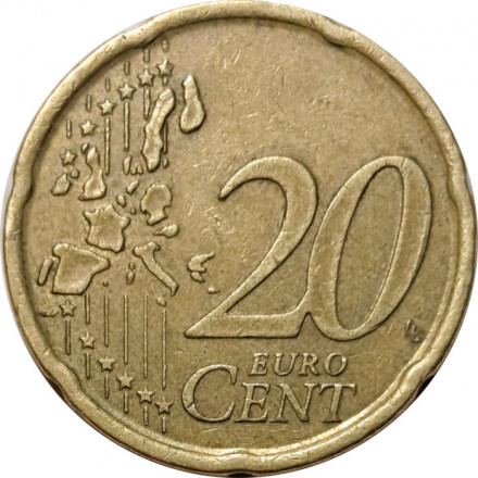Испания 20 евроцентов 1999 год
