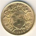 Швейцария 20 франков 1935 год