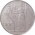 Италия 100 лир 1969 год Минерва