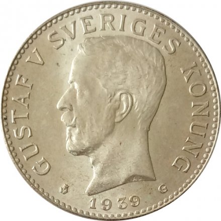 Швеция 2 кроны 1939 год