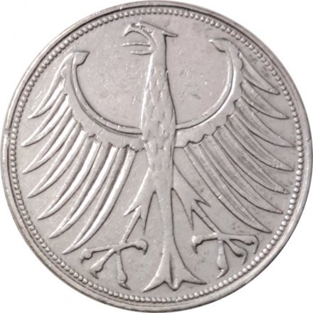 ФРГ 5 марок 1951 - Орёл - D